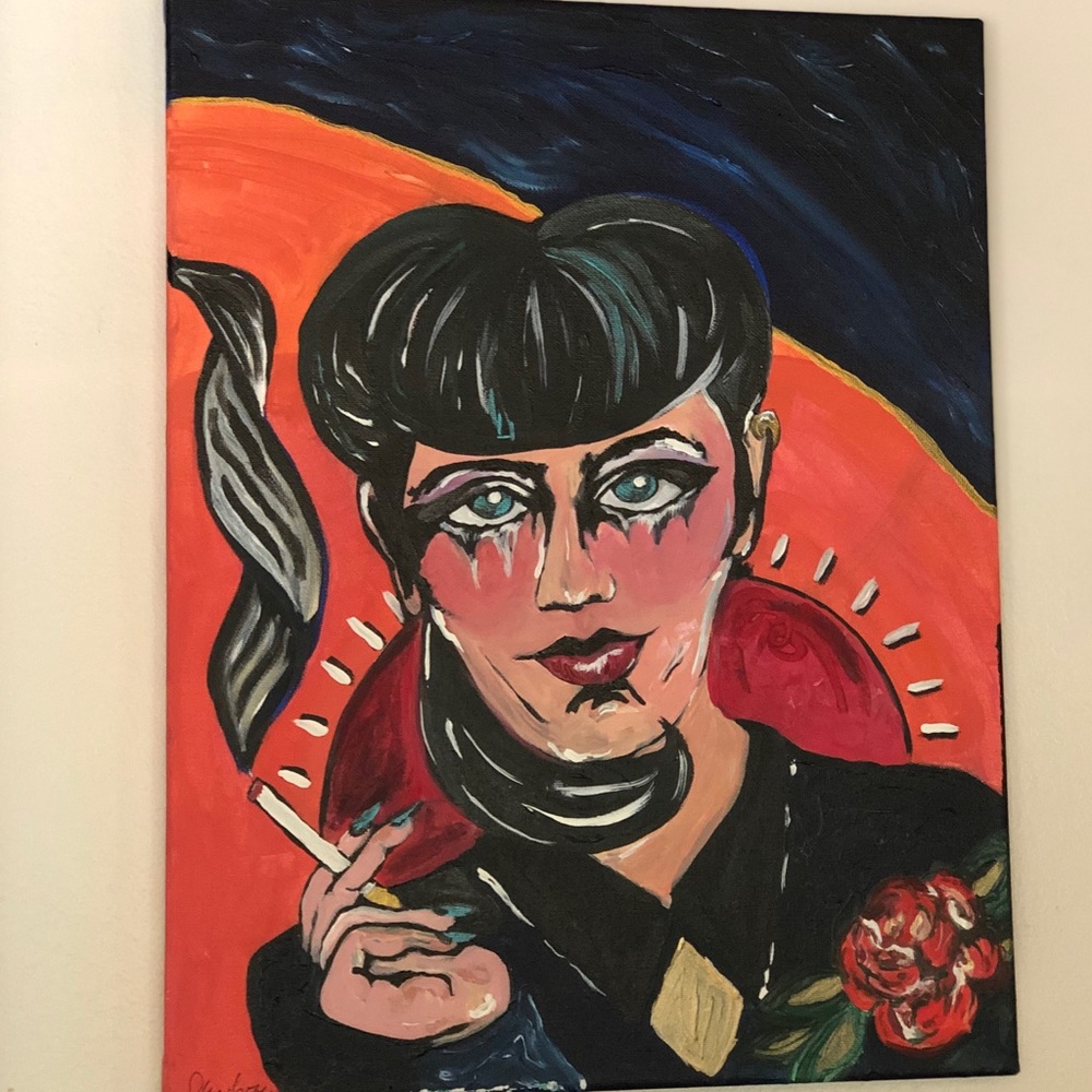 “Certainly” signed original acrylic painting